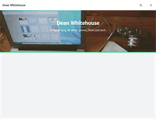 Tablet Screenshot of deanwhitehouse.co.uk